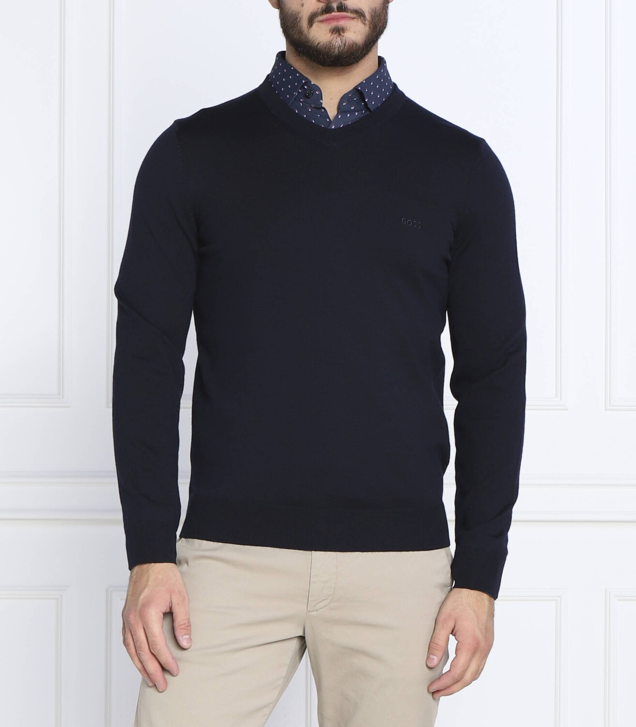 Свитер из шерсти BOSS BLACK baram-l regular fit, темно-синий
Свитер из шерсти BOSS BLACK baram-l regular fit, темно-синий