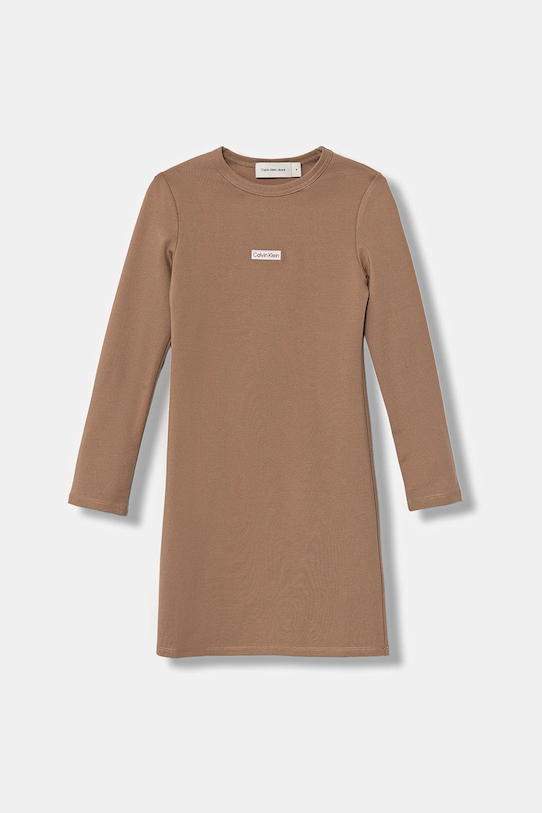 Детское платье Calvin Klein Jeans, коричневый
Детское платье Calvin Klein Jeans, коричневый