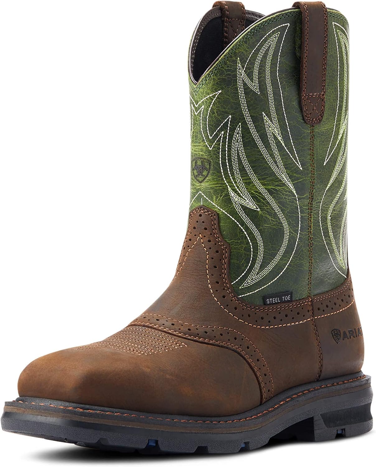 Мужские ботинки Ariat Sierra с защитным носком из стали, зеленый/коричневый/темно-коричневый
Мужские ботинки Ariat Sierra с защитным носком из стали, зеленый/коричневый/темно-коричневый