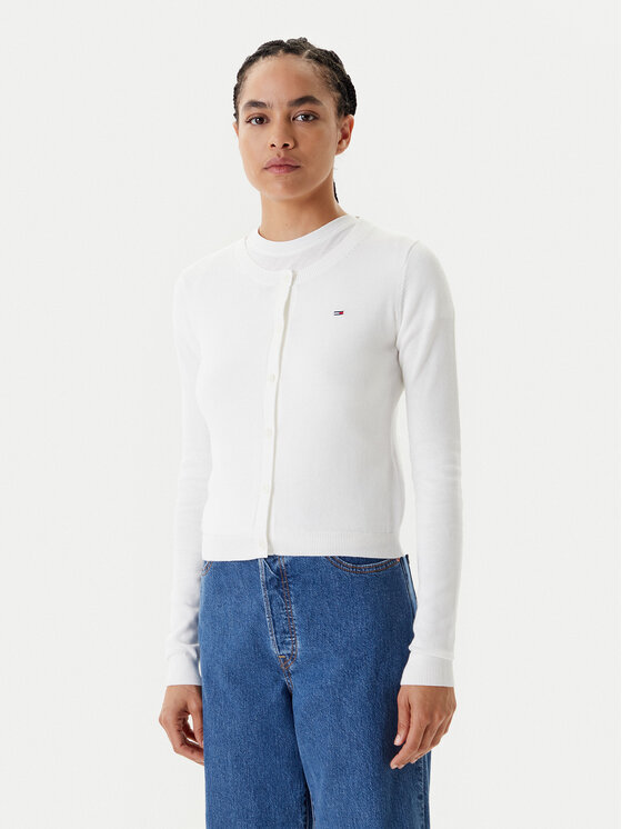 Кардиган обычного кроя Essential DW0DW20976 Tommy Jeans, экрю
Кардиган обычного кроя Essential DW0DW20976 Tommy Jeans, экрю