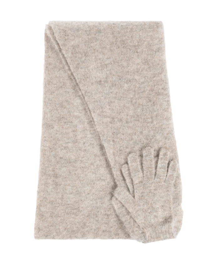 Шарф с перчатками Moschino, серый
Шарф с перчатками Moschino, серый