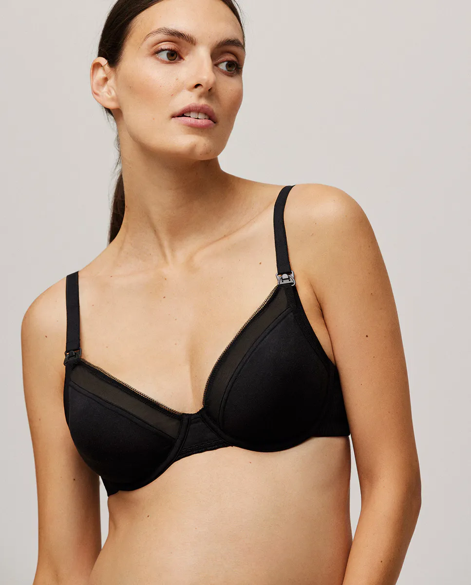 Бюстгальтер для кормления на косточках без подкладок Ysabel Mora, черный
Бюстгальтер для кормления на косточках без подкладок Ysabel Mora, черный