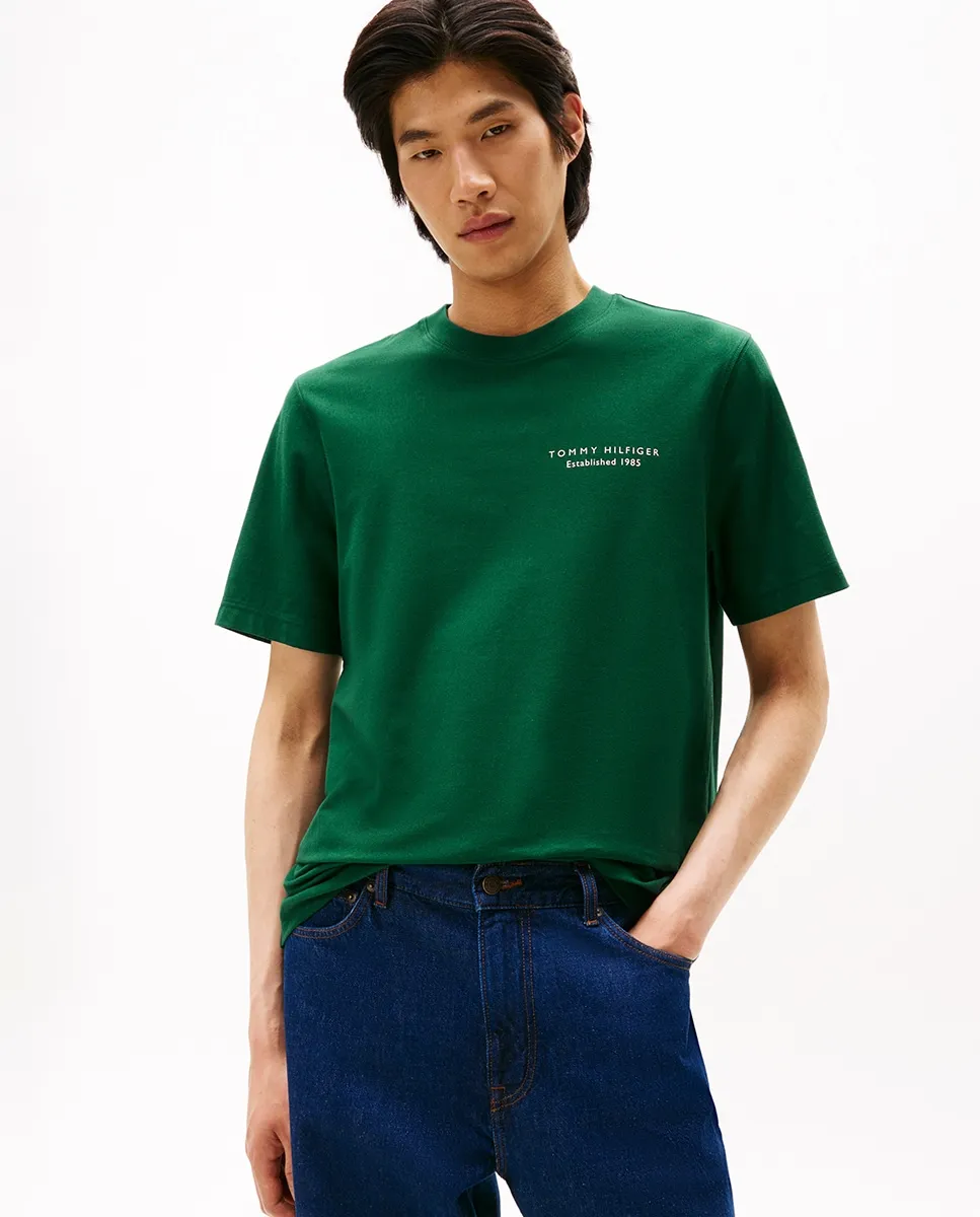 Мужская футболка с коротким рукавом и круглым вырезом Tommy Hilfiger, темно-зеленый
Мужская футболка с коротким рукавом и круглым вырезом Tommy Hilfiger, темно-зеленый