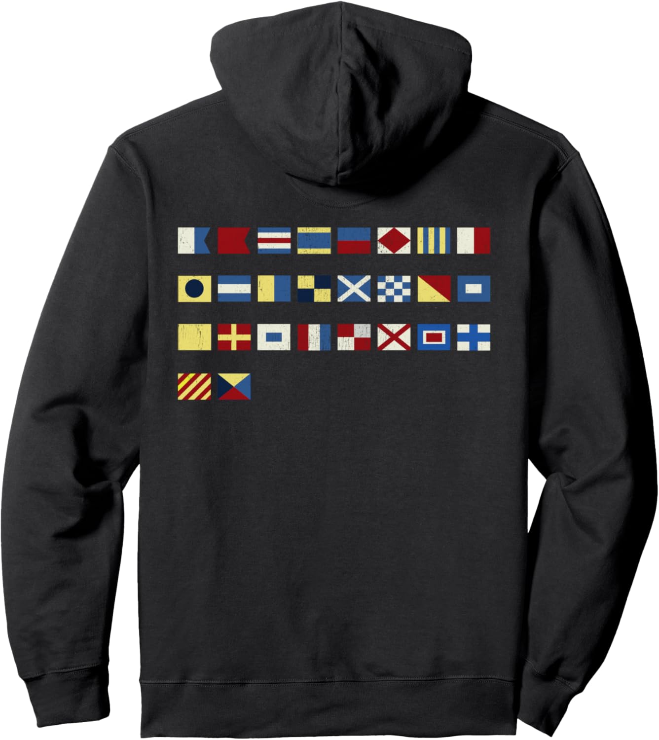 Толстовка с изображением международного сигнального флага и алфавитного флага Nautical Emporium, черный
Толстовка с изображением международного сигнального флага и алфавитного флага Nautical Emporium, черный