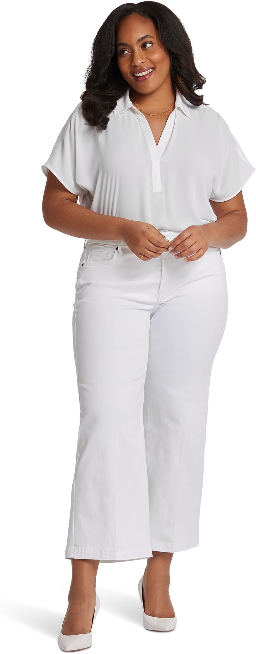 Джинсы NYDJ Plus Size Teresa Wide Leg, цвет Optic White
Джинсы NYDJ Plus Size Teresa Wide Leg, цвет Optic White