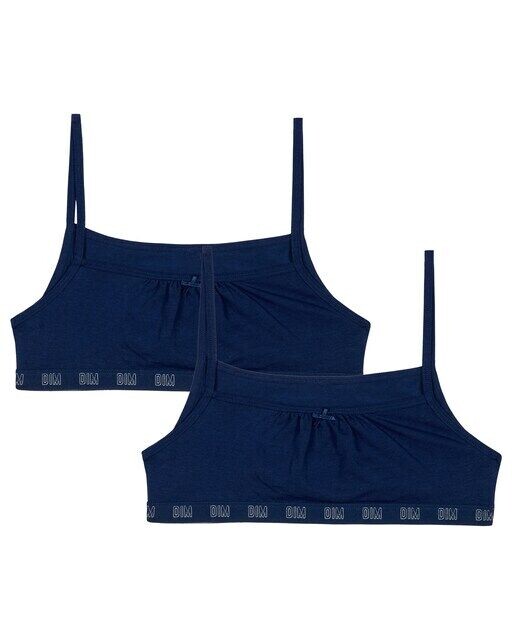 Набор из 2 топов для девочек на тонких бретелях из гипоаллергенного органического хлопка Dim, темно-синий
Набор из 2 топов для девочек на тонких бретелях из гипоаллергенного органического хлопка Dim, темно-синий