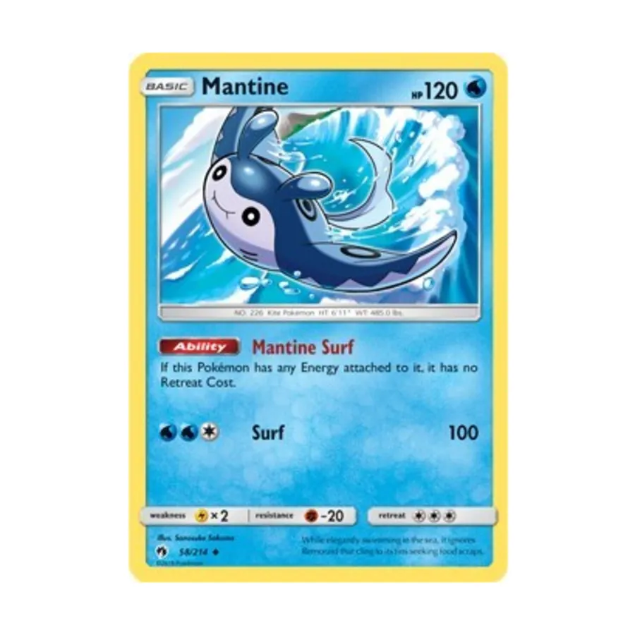 CCG Мантин (Ю) #58, Pokemon - SM - Lost Thunder - Singles
CCG Мантин (Ю) #58, Pokemon - SM - Lost Thunder - Singles