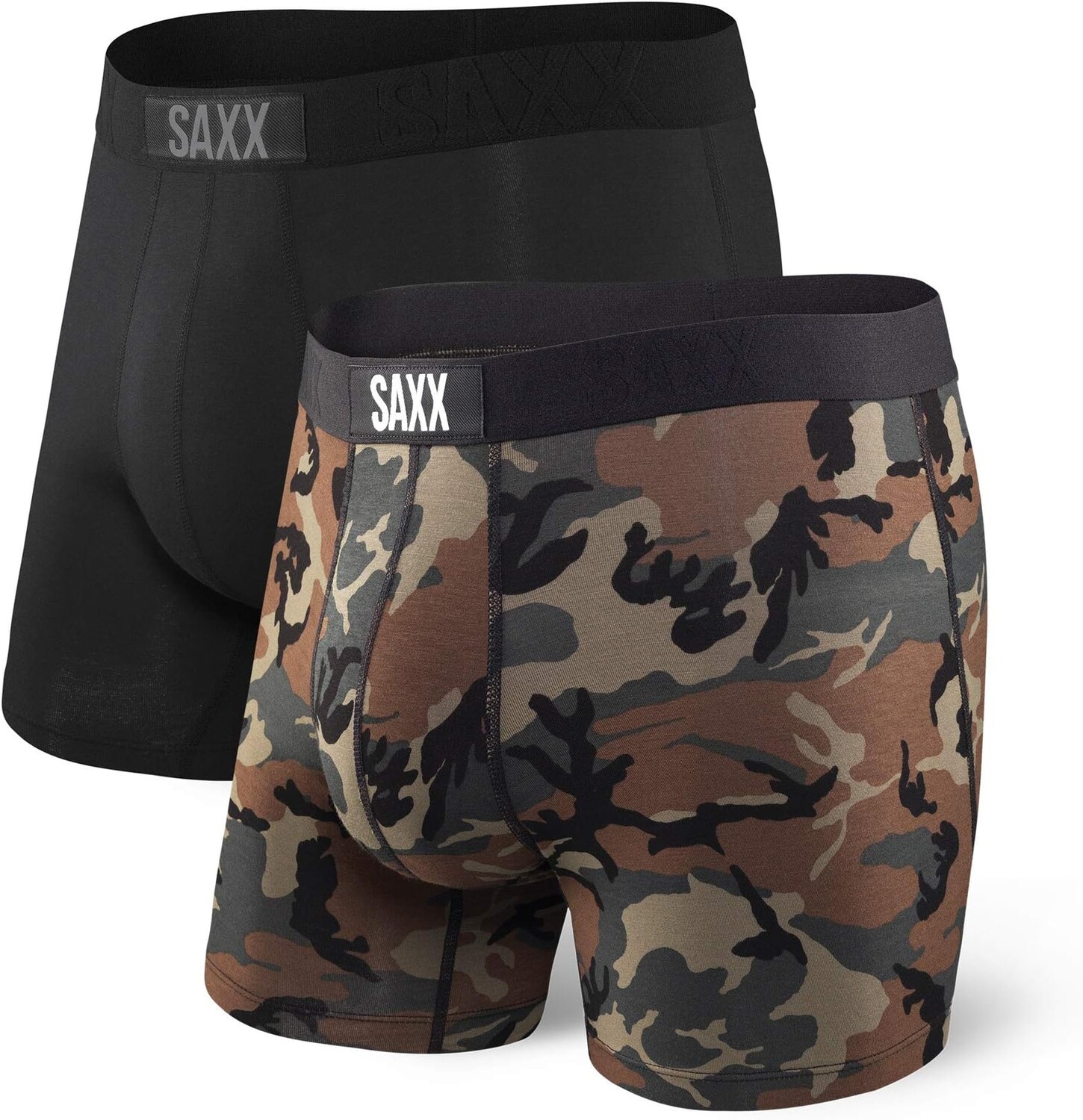 Комплект трусов-боксеров Vibe, 2 шт. SAXX UNDERWEAR, цвет Black/Wood Camo
Комплект трусов-боксеров Vibe, 2 шт. SAXX UNDERWEAR, цвет Black/Wood Camo