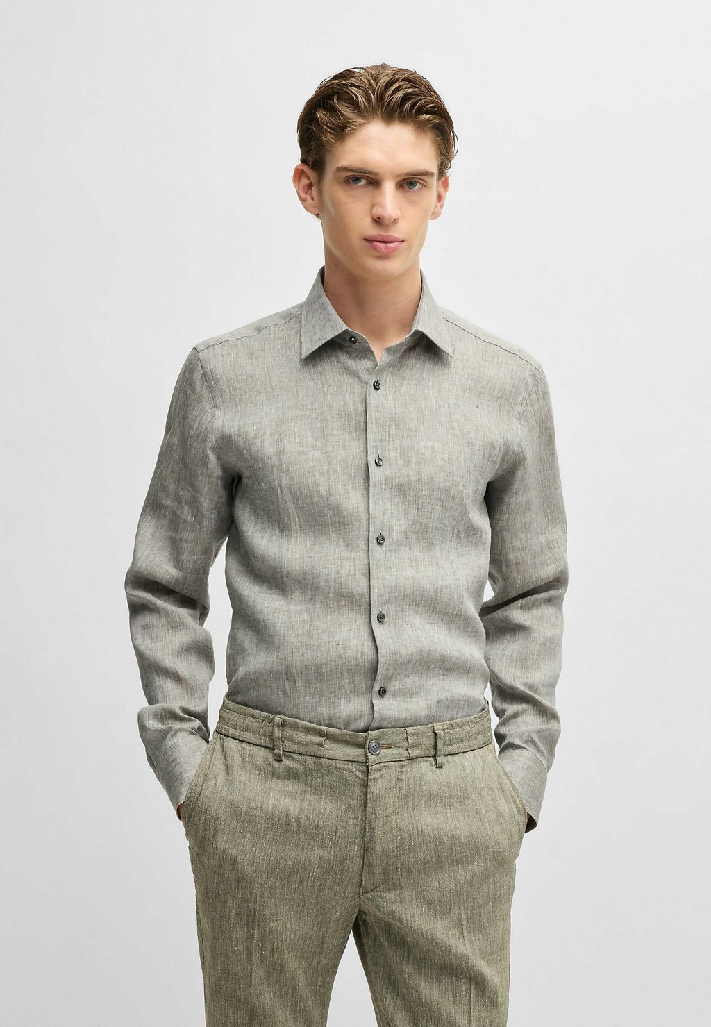 Рубашка HANK KENT BOSS, темно-зеленый
Рубашка HANK KENT BOSS, темно-зеленый