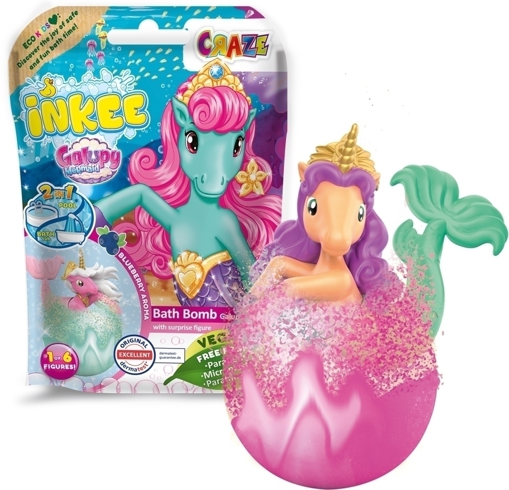 Бомба для ванны "Русалка-галупа" с шипящими пузырьками для ванны Craze, 1 шт
Бомба для ванны "Русалка-галупа" с шипящими пузырьками для ванны Craze, 1 шт