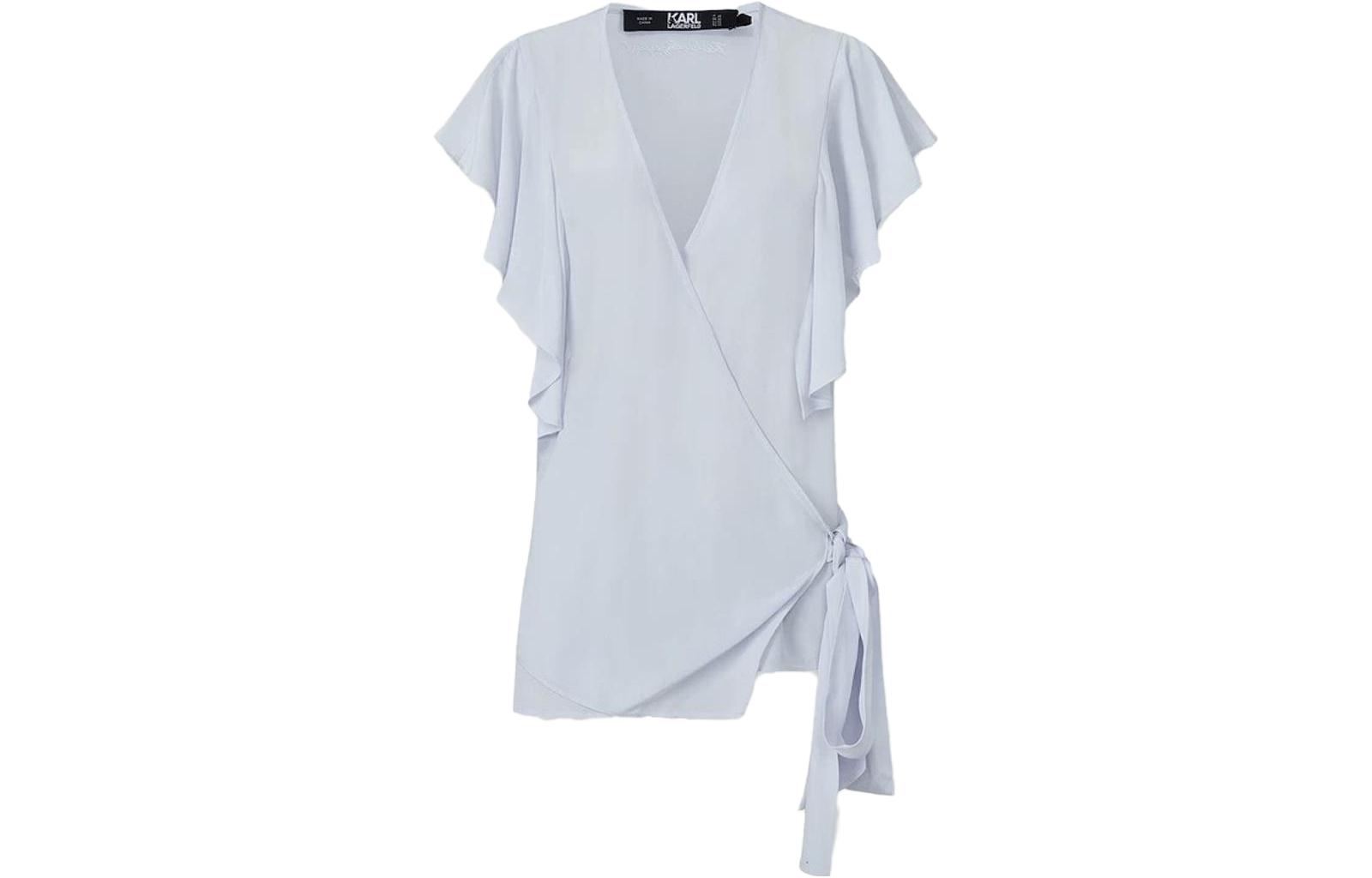 Футболка KARL LAGERFELD с оборками на рукавах женская синяя KARL LAGERFELD / Karl Lagerfeld Jeans 
Футболка KARL LAGERFELD с оборками на рукавах женская синяя KARL LAGERFELD / Karl Lagerfeld Jeans