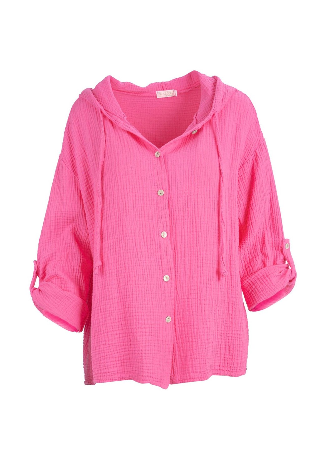 Муслиновая блузка Camila Муслиновая блузка оверсайз из 100% хлопка: рукава до половины и с капюшоном Seasons of April, розовый
Муслиновая блузка Camila Муслиновая блузка оверсайз из 100% хлопка: рукава до половины и с капюшоном Seasons of April, розовый