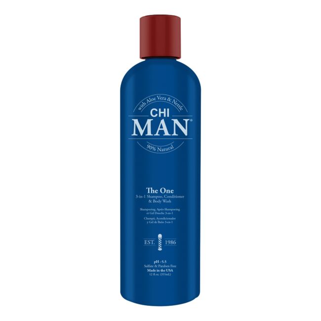 Man the one 3 в 1 шампунь для волос, кондиционер и гель для душа CHI, 355 мл
Man the one 3 в 1 шампунь для волос, кондиционер и гель для душа CHI, 355 мл