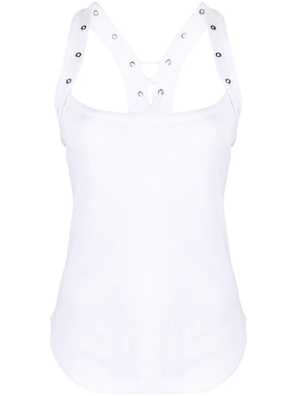 Топ с люверсами The Attico, белый
Топ с люверсами The Attico, белый