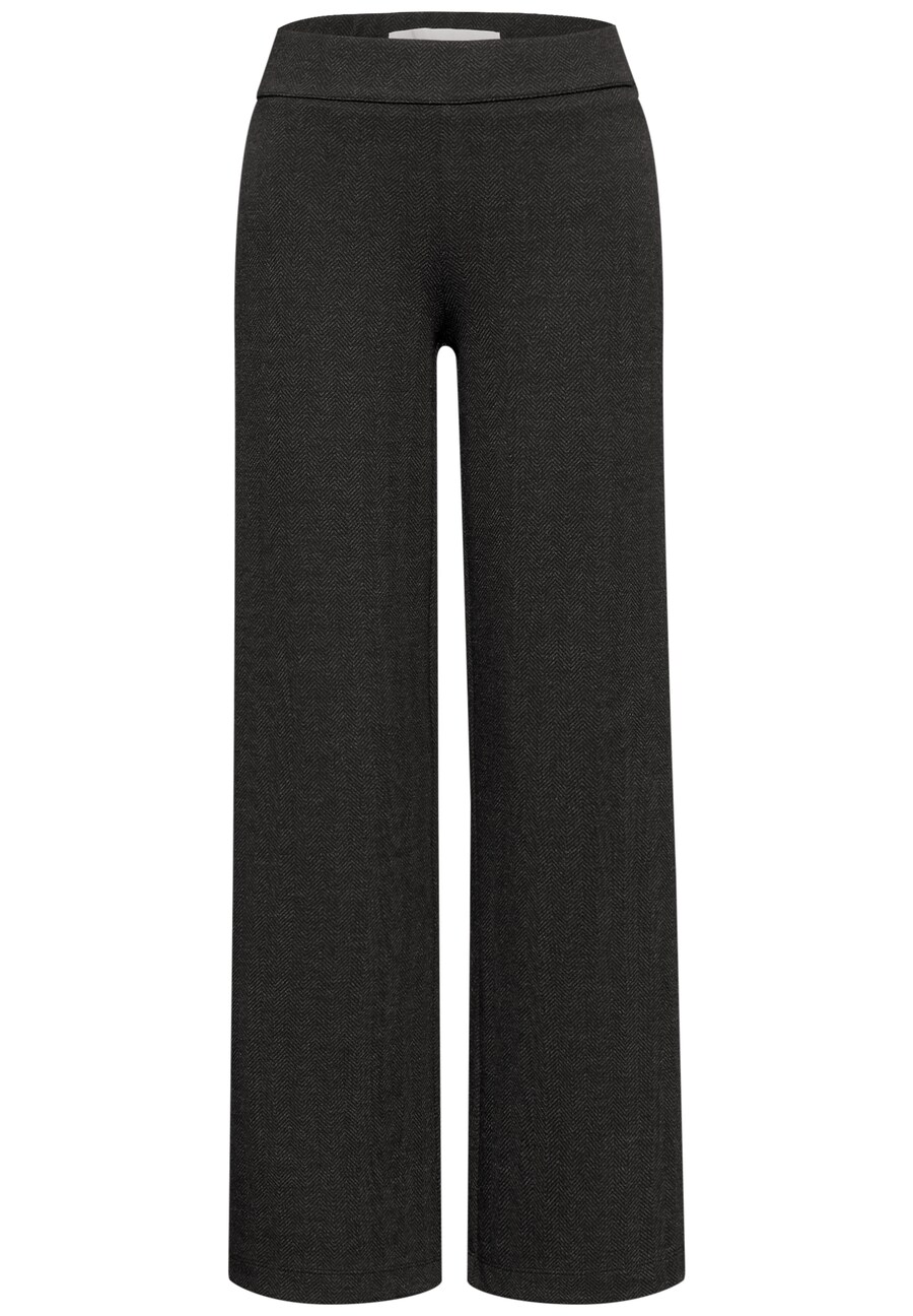 Широкие брюки Street One Studio Herringbone, черный
Широкие брюки Street One Studio Herringbone, черный