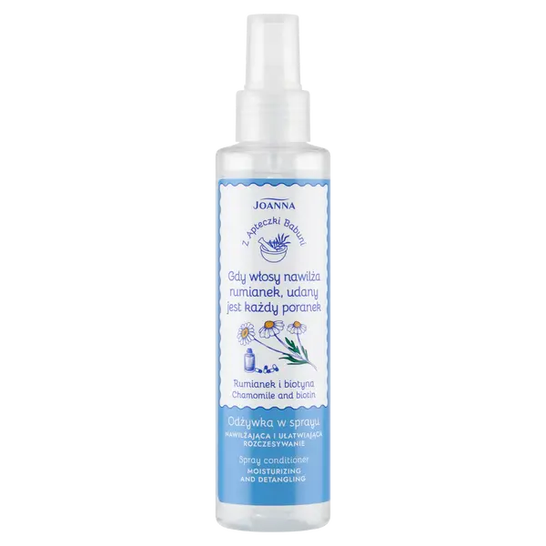 Увлажняющий спрей-кондиционер, облегчающий расчесывание, 150 мл Joanna Z apteczki babuni
Увлажняющий спрей-кондиционер, облегчающий расчесывание, 150 мл Joanna Z apteczki babuni