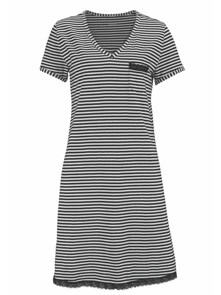 Ночная рубашка HIS, цвет schwarz-gestreift
Ночная рубашка HIS, цвет schwarz-gestreift