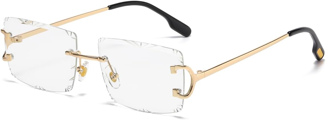 Солнцезащитные очки без оправы, прямоугольной формы, для женщин и мужчин, с защитой от УФ-излучения UV400, без оправы, с квадратными линзами, модные очки LIGOES, Gold With Clear
Солнцезащитные очки без оправы, прямоугольной формы, для женщин и мужчин, с защитой от УФ-излучения UV400, без оправы, с квадратными линзами, модные очки LIGOES, Gold With Clear