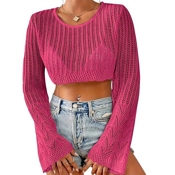 Женский вязаный свитер легкий укороченный с длинным рукавом Yesfashion, Pink
Женский вязаный свитер легкий укороченный с длинным рукавом Yesfashion, Pink