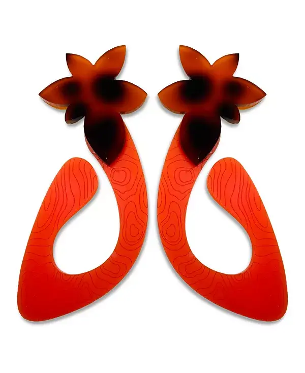 Серьги-Капли в форме плюща Swanky Designs, orange
Серьги-Капли в форме плюща Swanky Designs, orange