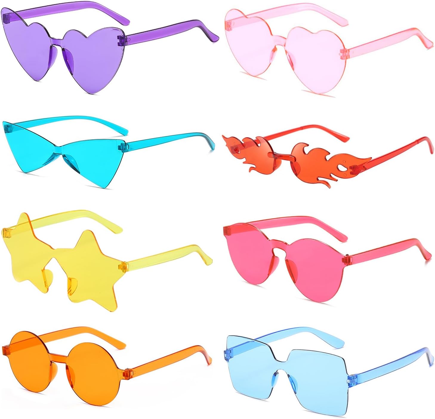 16.08.24 Солнцезащитные очки без оправы в смешанном стиле Цветные очки для вечеринки Аксессуары для костюмированной фотосессии без оправы SUNOVELTIES, 8 Mixed Multicolor
16.08.24 Солнцезащитные очки без оправы в смешанном стиле Цветные очки для вечеринки Аксессуары для костюмированной фотосессии без оправы SUNOVELTIES, 8 Mixed Multicolor