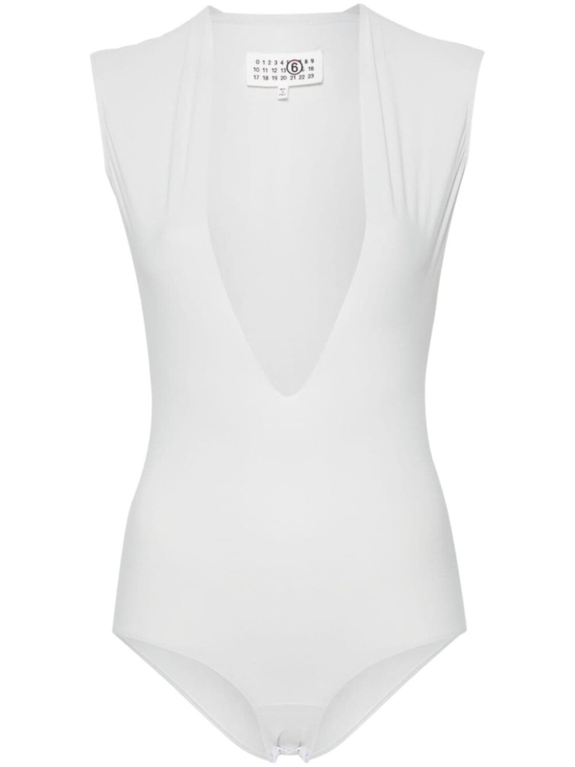 MM6 Maison Margiela эластичное боди, серый 
MM6 Maison Margiela эластичное боди, серый
