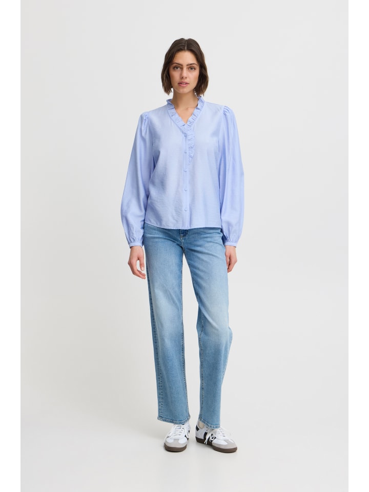 Блузка с длинными рукавами IXLAYA, прямого кроя, спокойного синего цвета ICHI
Блузка с длинными рукавами IXLAYA, прямого кроя, спокойного синего цвета ICHI