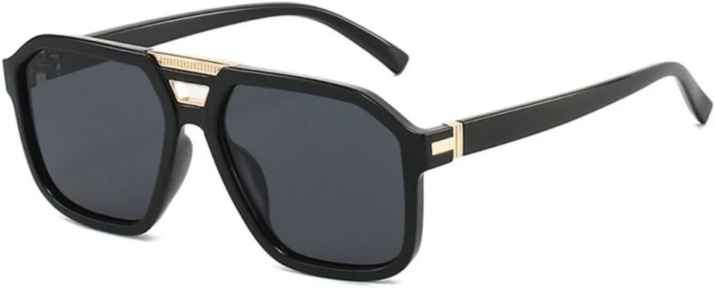 Мужские солнцезащитные очки в стиле ретро с двойной перемычкой, модные солнцезащитные очки с защитой от УФ-излучения UV400, трендовые женские очки класса люкс VVTWSSW, Black Grey
Мужские солнцезащитные очки в стиле ретро с двойной перемычкой, модные солнцезащитные очки с защитой от УФ-излучения UV400, трендовые женские очки класса люкс VVTWSSW, Black Grey