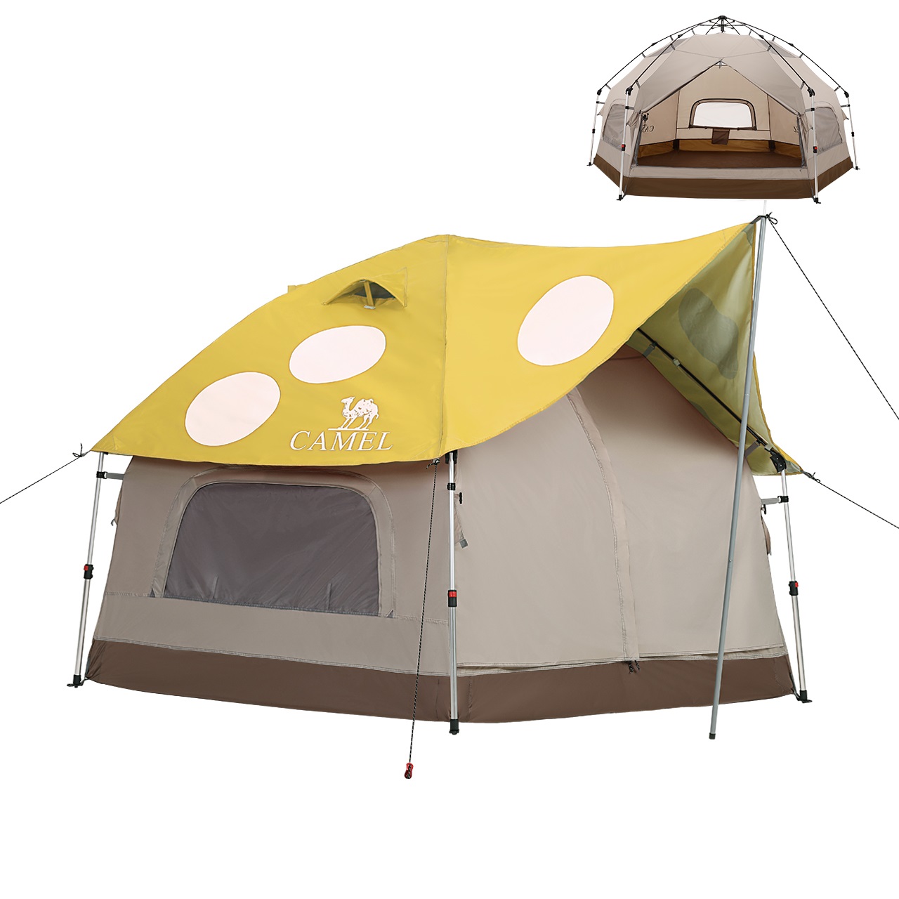 Однокомнатная походная палатка-юрта Outdoor Yurt Tent CAMEL
Однокомнатная походная палатка-юрта Outdoor Yurt Tent CAMEL