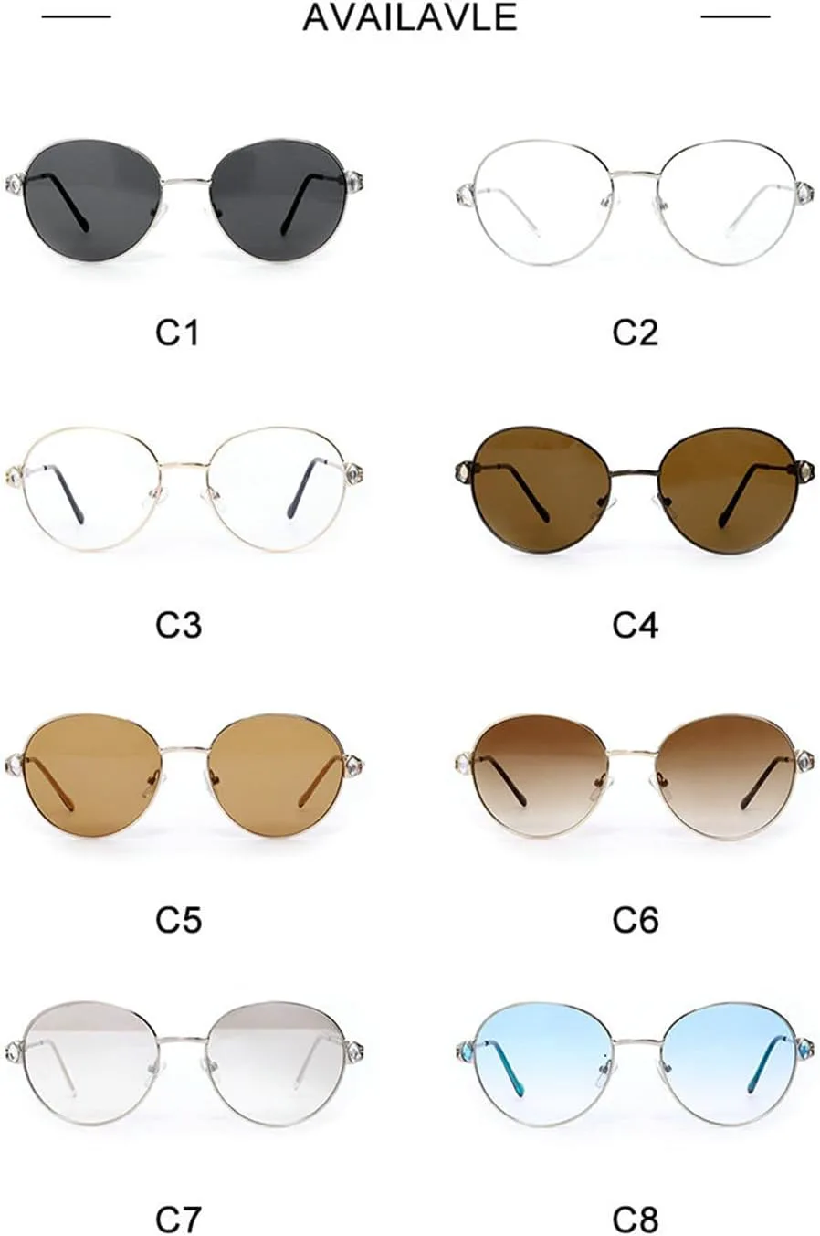 Солнцезащитные очки Willochra круглые с металлическими бриллиантами, женские, роскошные, с кристаллами, модные, солнцезащитные очки, трендовые очки UV400, Black Brown
Солнцезащитные очки Willochra круглые с металлическими бриллиантами, женские, роскошные, с кристаллами, модные, солнцезащитные очки, трендовые очки UV400, Black Brown