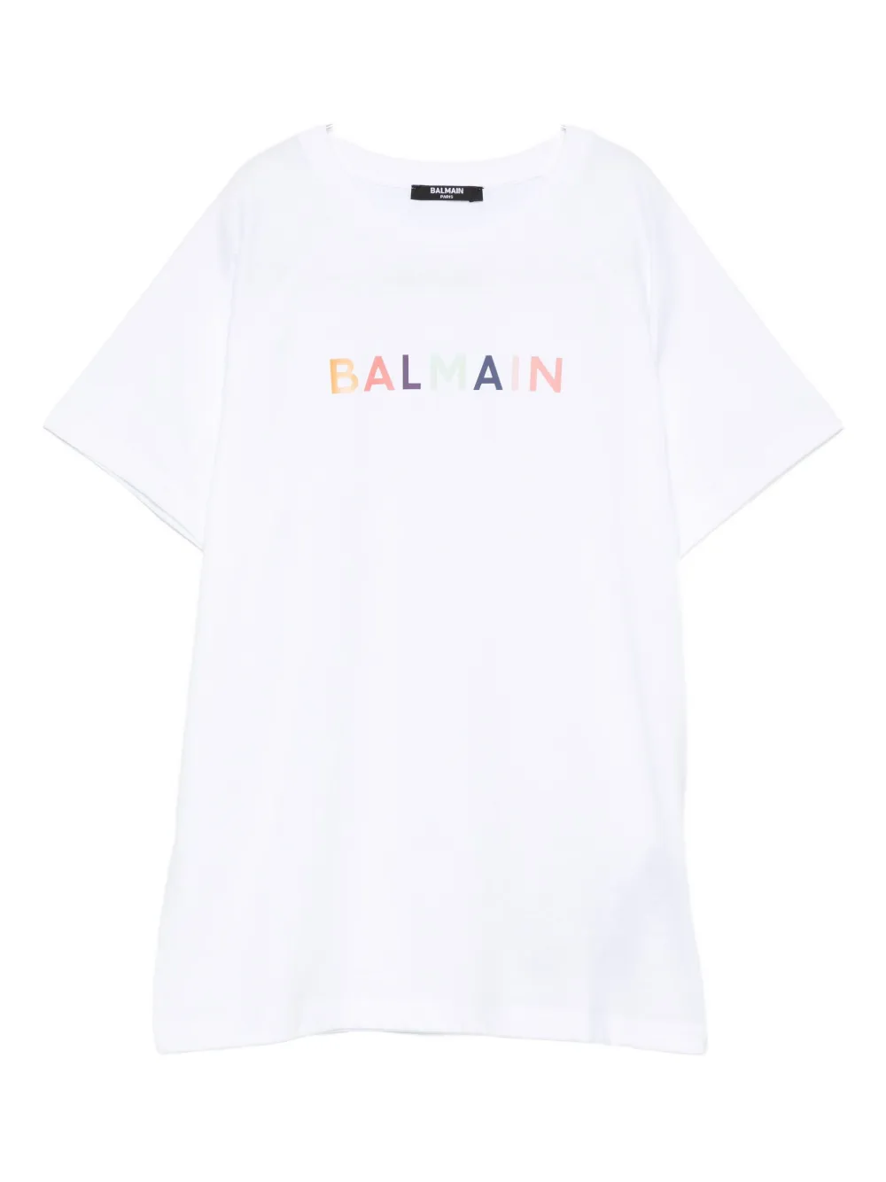 Футболка с круглым вырезом и логотипом Balmain Kids, белый
Футболка с круглым вырезом и логотипом Balmain Kids, белый