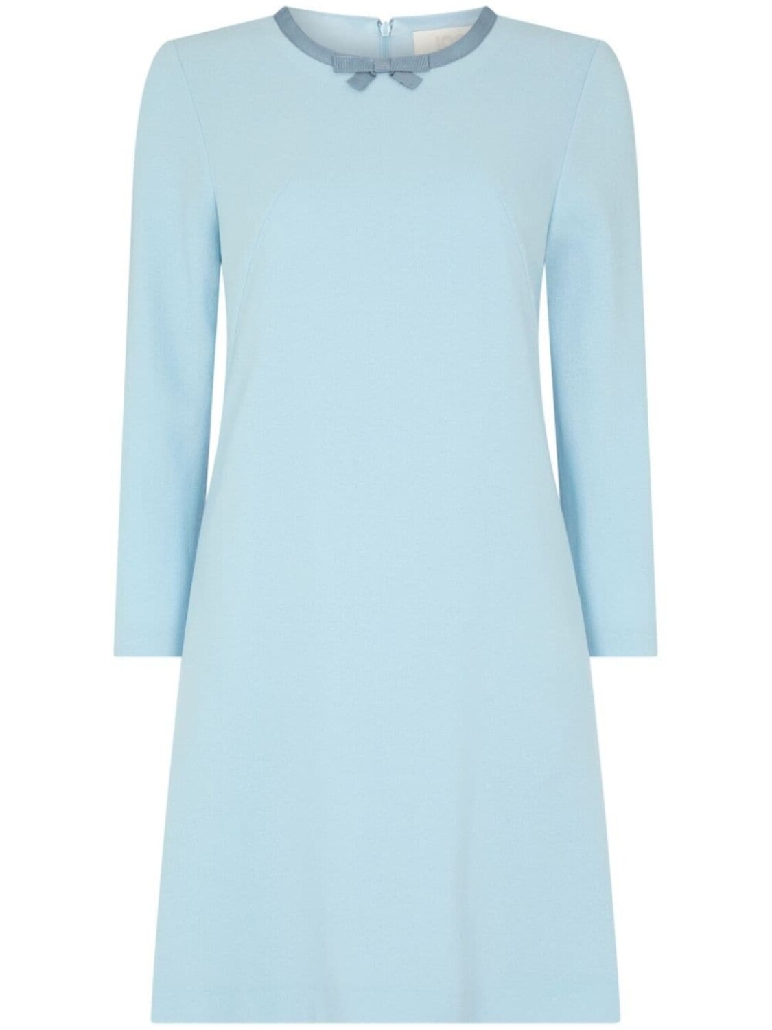 JANE шерстяное мини-платье с бантом, синий