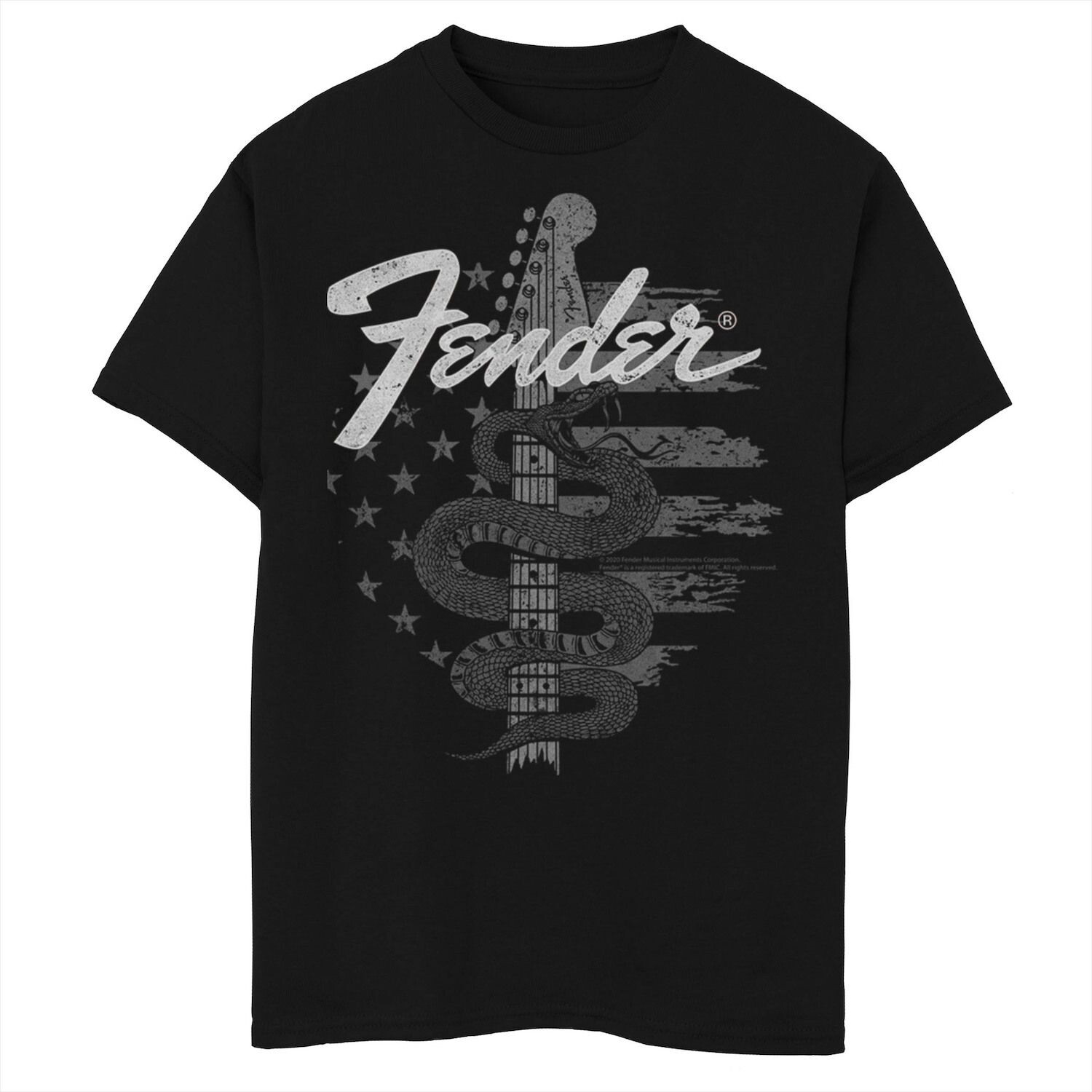Футболка Fender Snake USA с логотипом для мальчиков 8–20 лет Licensed Character 
Футболка Fender Snake USA с логотипом для мальчиков 8–20 лет Licensed Character