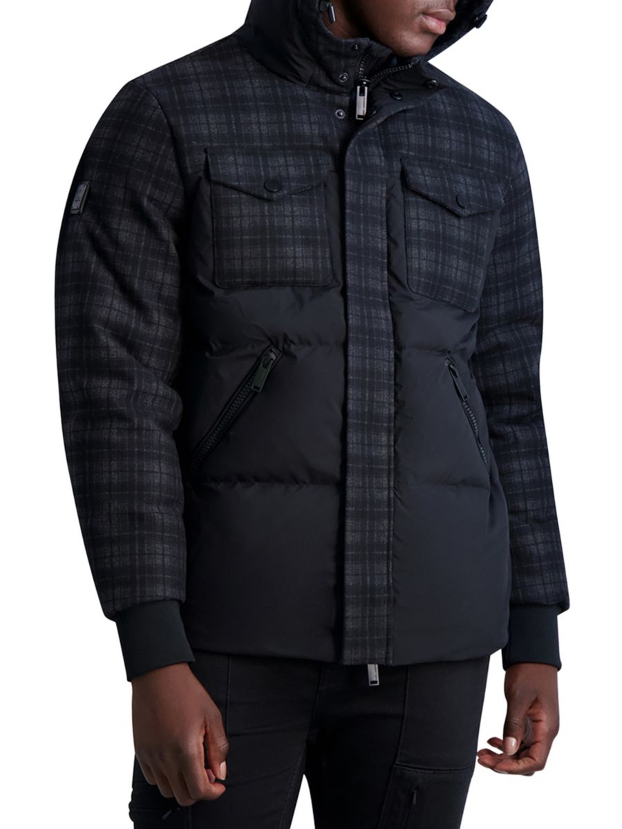 Клетчатая куртка с капюшоном Karl Lagerfeld Paris, черный
Клетчатая куртка с капюшоном Karl Lagerfeld Paris, черный