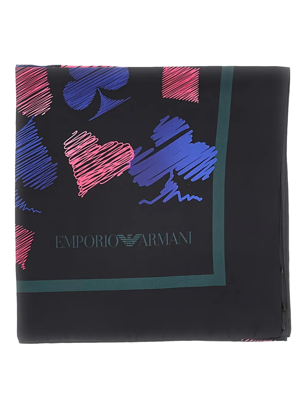 Шарф с принтом Emporio Armani, черный
Шарф с принтом Emporio Armani, черный