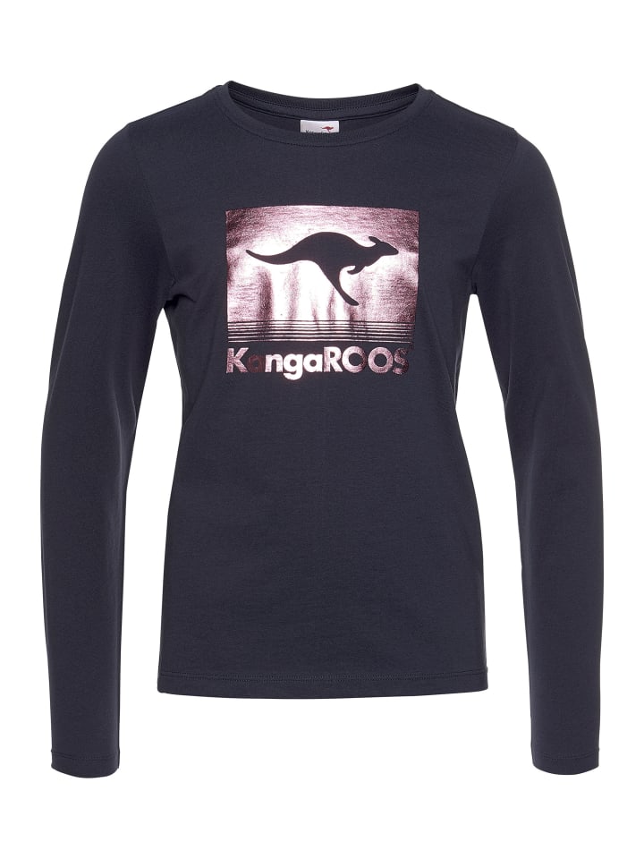 Рубашка с длинными рукавами темно-синего цвета Kangaroos
Рубашка с длинными рукавами темно-синего цвета Kangaroos