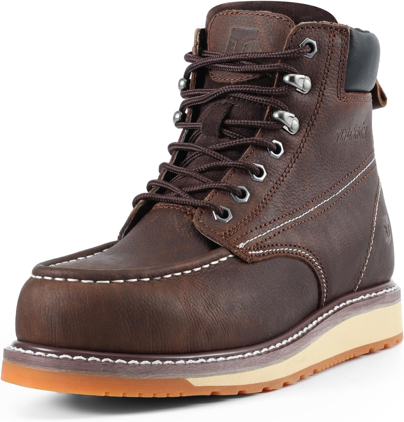 Ботинки TINLIMHOM для мужчин, с металлическим/мягким носком, водоотталкивающие и противоскользящие, безопасные ботинки для мужчин и мужские ботинки для работников фабрики, коричневый
Ботинки TINLIMHOM для мужчин, с металлическим/мягким носком, водоотталкивающие и противоскользящие, безопасные ботинки для мужчин и мужские ботинки для работников фабрики, коричневый