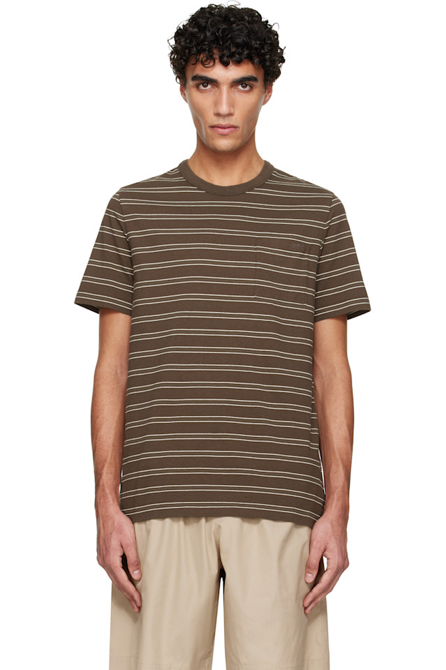 Полосатая футболка A.P.C., коричневый
Полосатая футболка A.P.C., коричневый