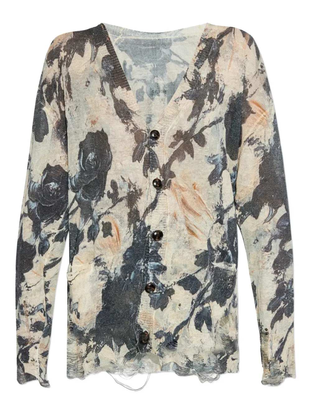 Кардиган с бахромой и цветочным принтом R13
Кардиган с бахромой и цветочным принтом R13