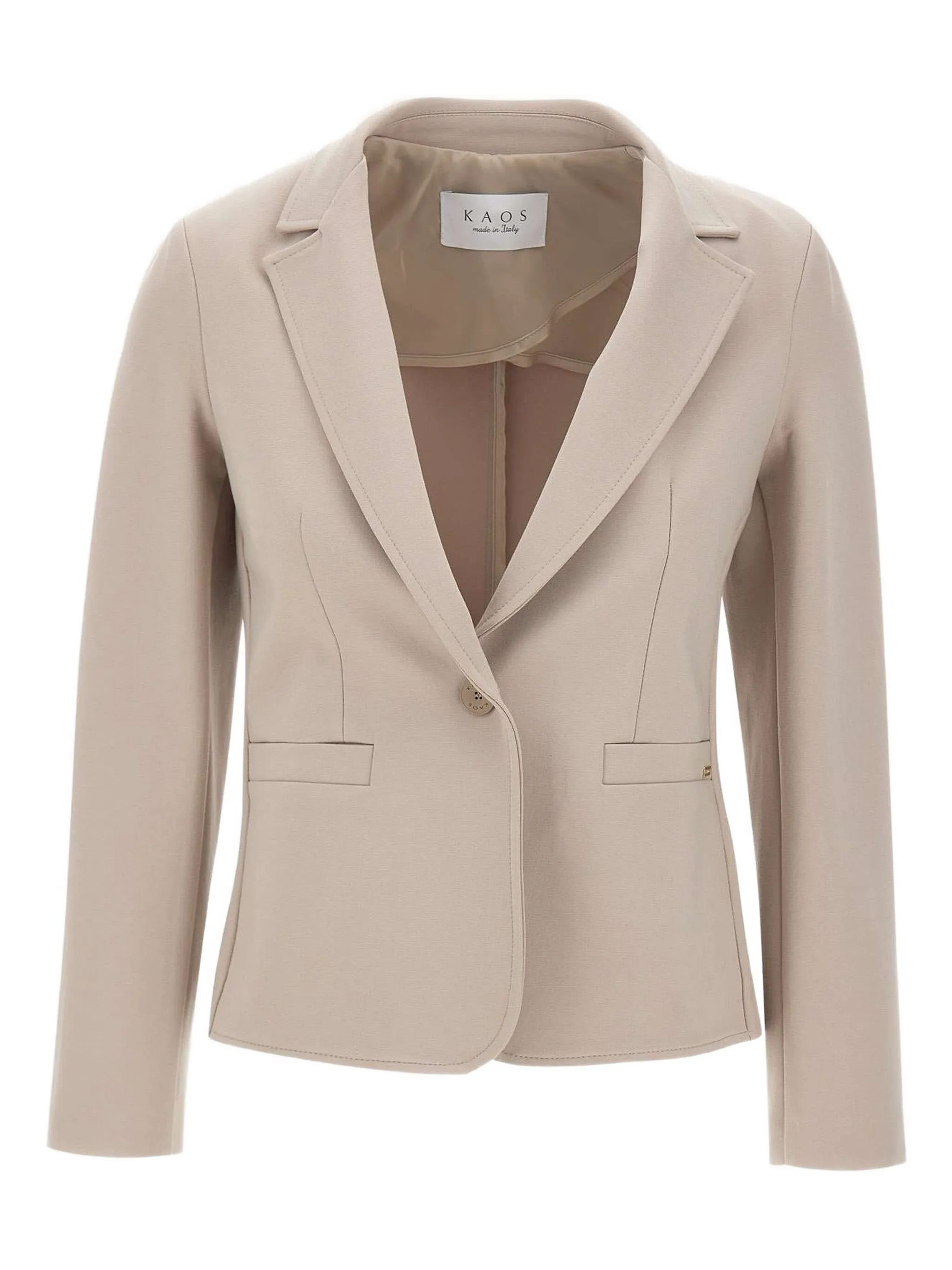 Блейзер с заостренными лацканами Kaos, бежевый
Блейзер с заостренными лацканами Kaos, бежевый