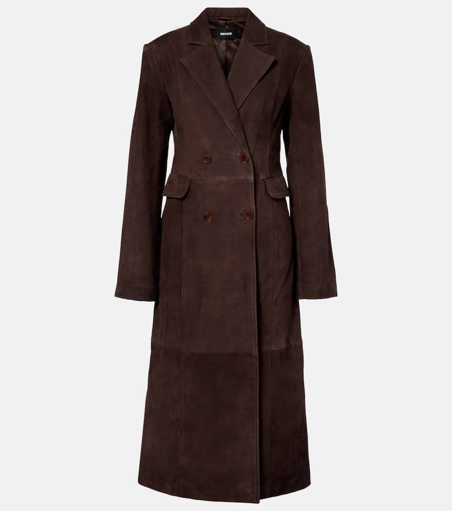 Двубортное пальто из замши Rotate, Chocolate Brown
Двубортное пальто из замши Rotate, Chocolate Brown