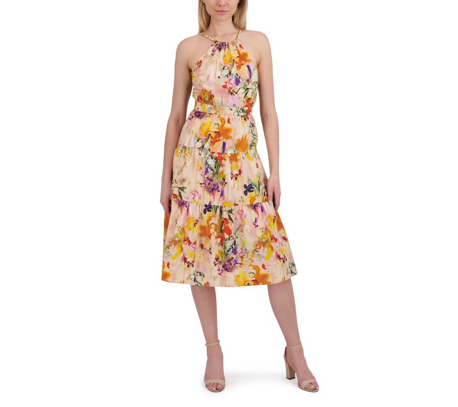 Женское миди-платье с бисером и завязками на шее Laundry by Shelli Segal, Light rose
Женское миди-платье с бисером и завязками на шее Laundry by Shelli Segal, Light rose