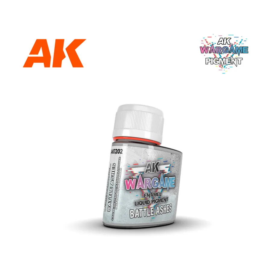 Жидкий пигмент для эмали - Battle Ashes, AK Wargame Battle Grounds - Diorama Terrains & Enamel Liquid Pigments
Жидкий пигмент для эмали - Battle Ashes, AK Wargame Battle Grounds - Diorama Terrains & Enamel Liquid Pigments