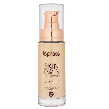 Тональный крем Skin Twin Cover Foundation 002 Ktl 30 мл Topface 
Тональный крем Skin Twin Cover Foundation 002 Ktl 30 мл Topface