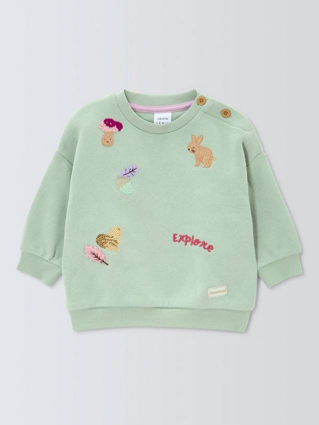 Детский свитшот с вышитой надписью John Lewis, Green
Детский свитшот с вышитой надписью John Lewis, Green
