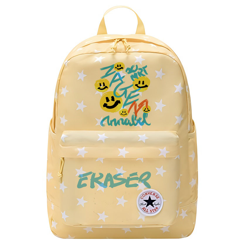 Converse Полиэстеровый рюкзак среднего размера унисекс яично-желтый, English smiley face
Converse Полиэстеровый рюкзак среднего размера унисекс яично-желтый, English smiley face