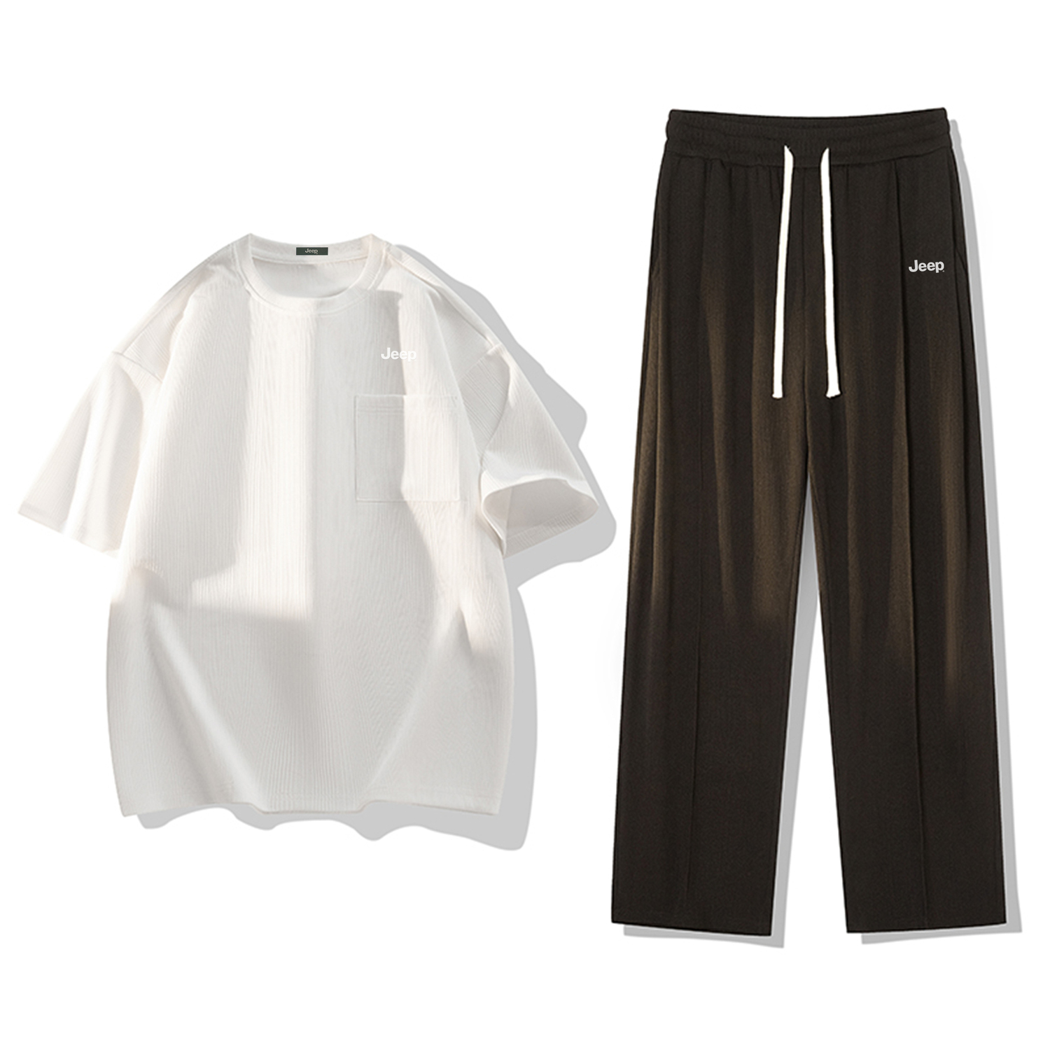 Спортивный сет Casual Unisex из двух предметов Jeep, белый (белый top+черный bottom)
Спортивный сет Casual Unisex из двух предметов Jeep, белый (белый top+черный bottom)