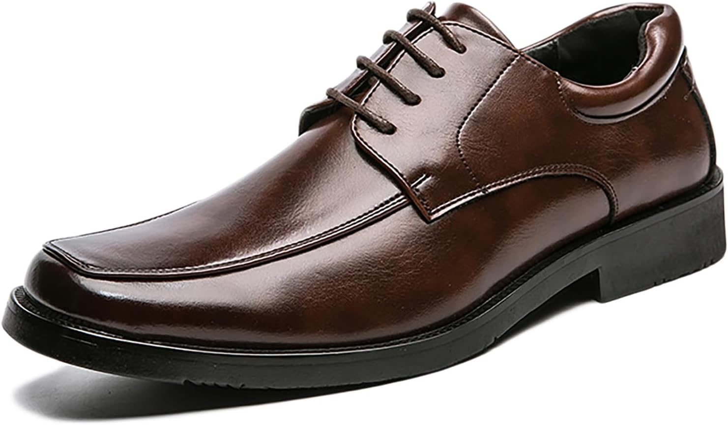 Мужские кожаные деловые туфли-оксфорды с квадратным носком, шнуровкой, модные, удобные, без шнурков, с нескользящей подошвой, подходящие для повседневной работы и официальных мероприятий Twodnawk, Browm
Мужские кожаные деловые туфли-оксфорды с квадратным носком, шнуровкой, модные, удобные, без шнурков, с нескользящей подошвой, подходящие для повседневной работы и официальных мероприятий Twodnawk, Browm