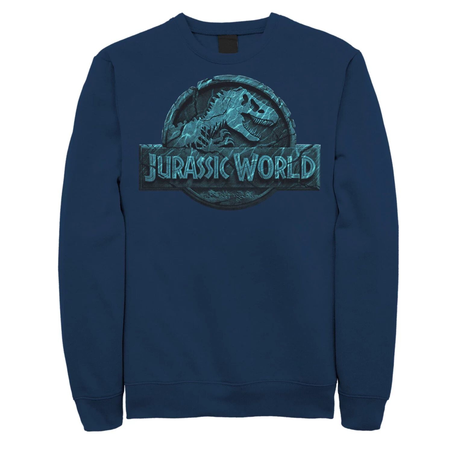 Мужская толстовка с логотипом Two Lost In The Deep Jurassic World, синий 
Мужская толстовка с логотипом Two Lost In The Deep Jurassic World, синий