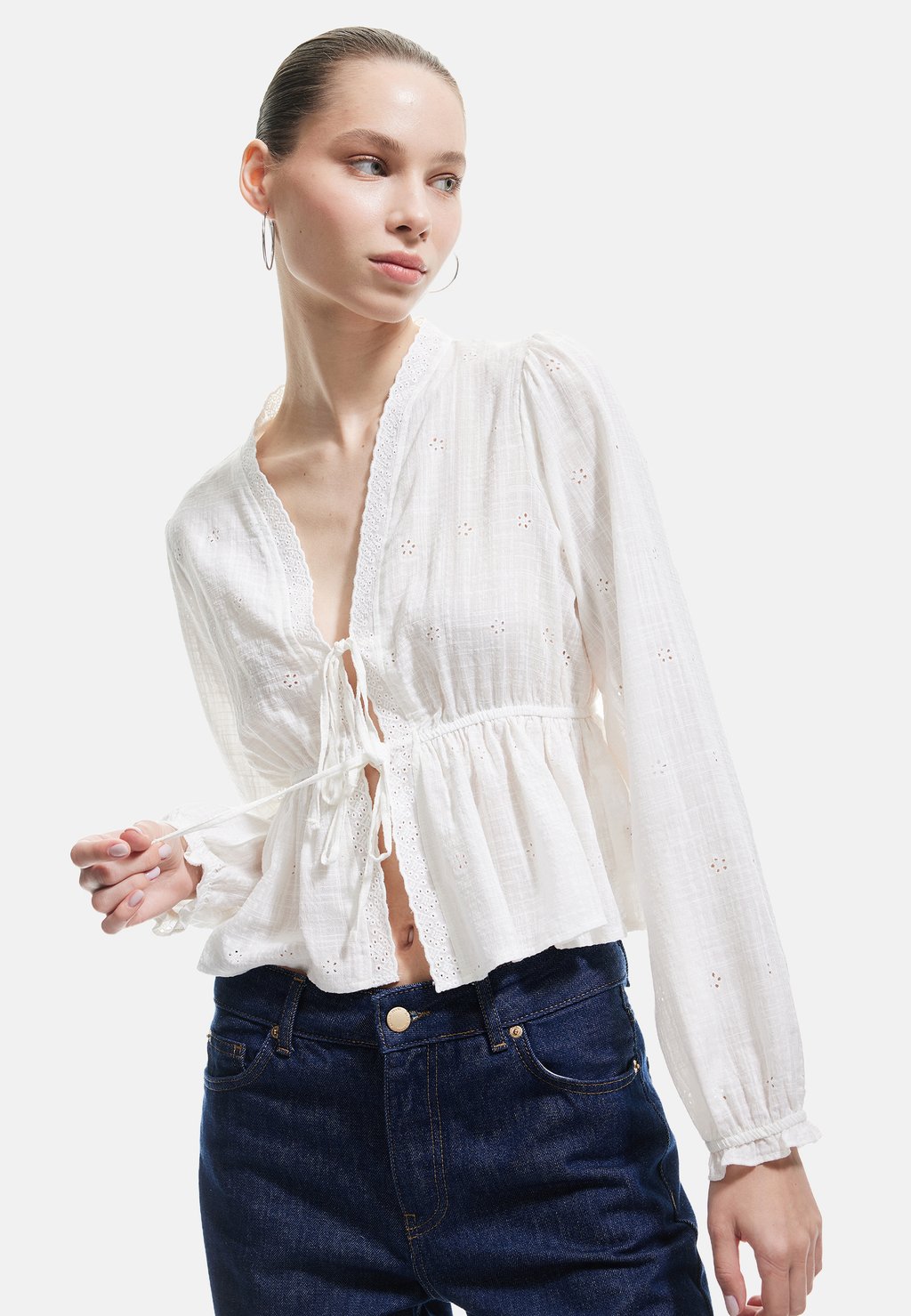 Блуза Koton, кремовый
Блуза Koton, кремовый